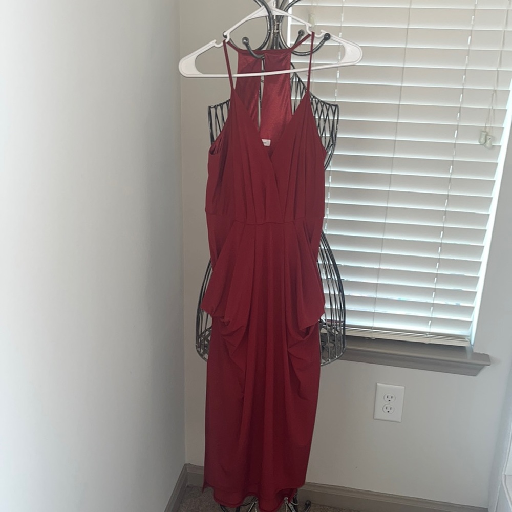 BCBG Red Midi Dress